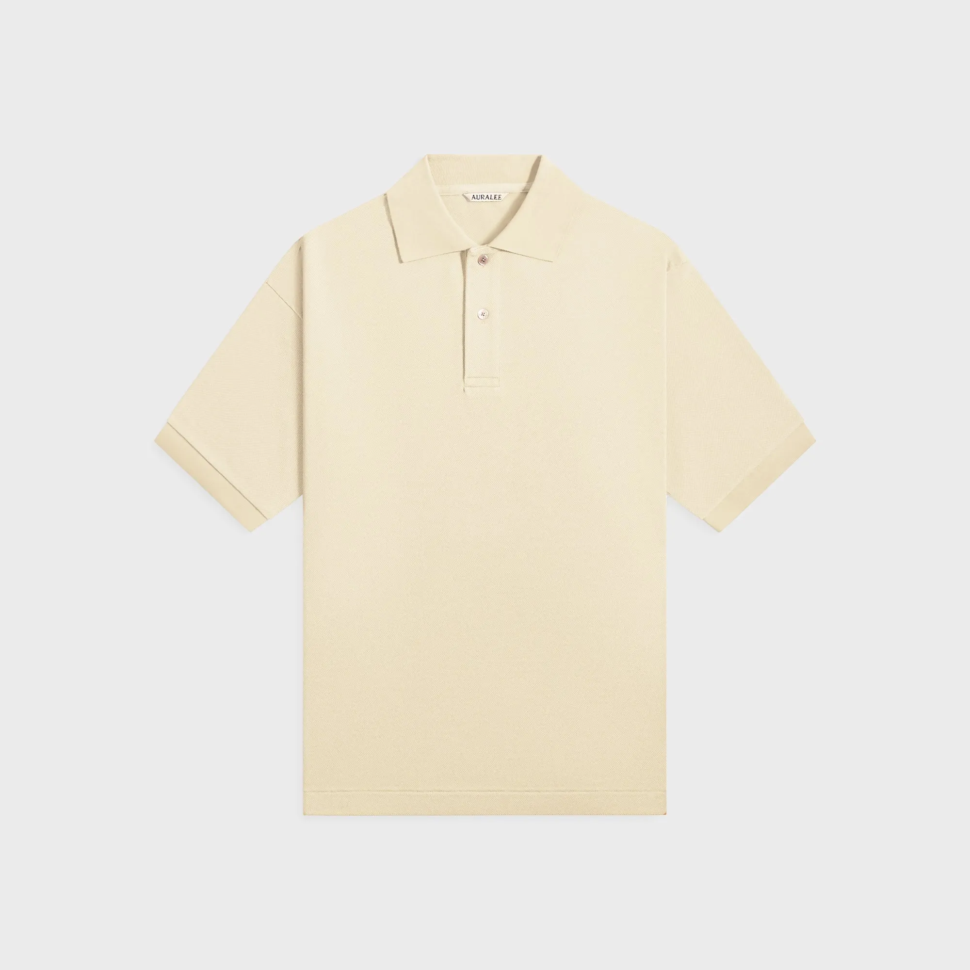 Auralee Pima Cotton Heavy Pique Polo - Pistachio sold by Kith
