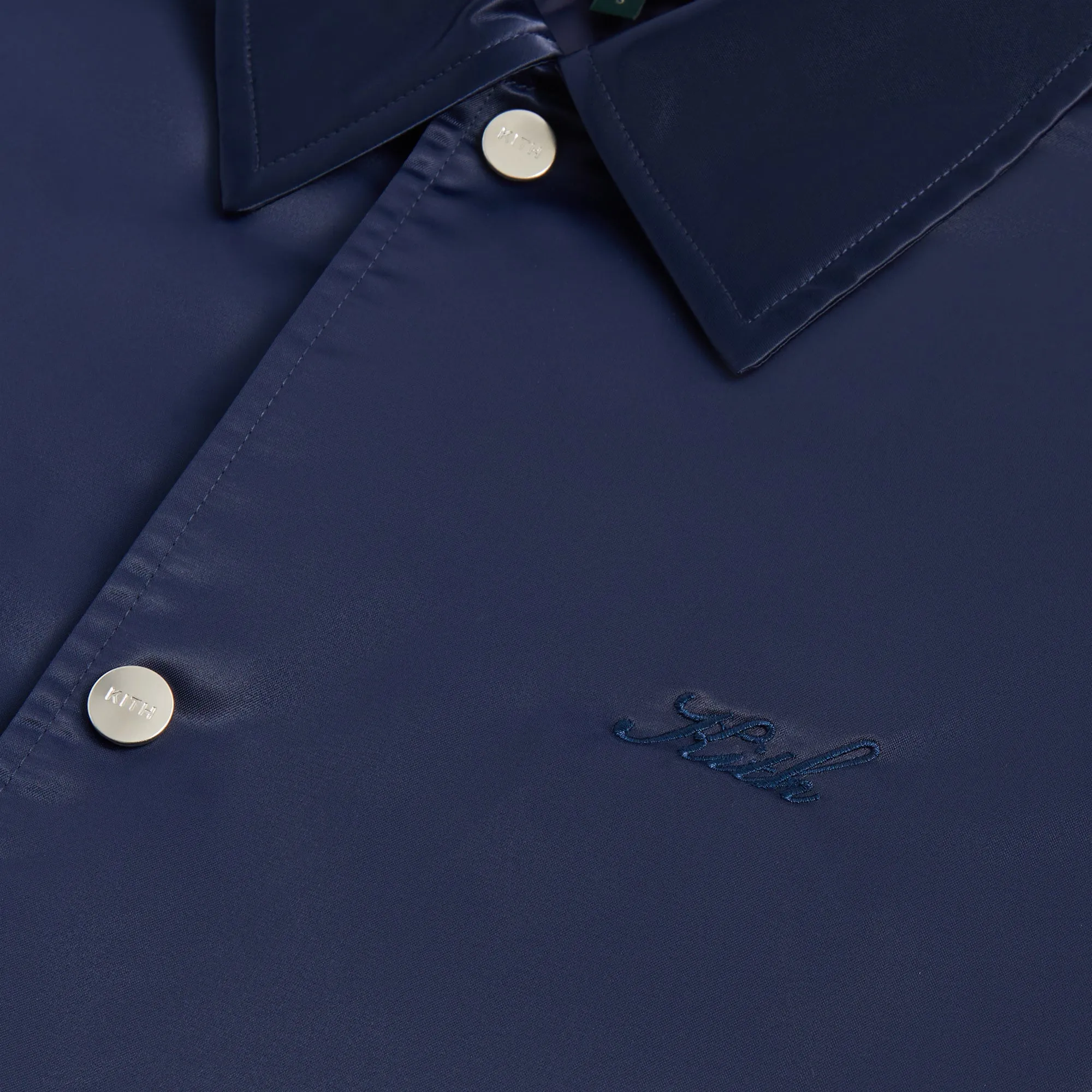 Kith Satin Coaches Jacket - Nocturnal sold by Kith product image thumbnail 5