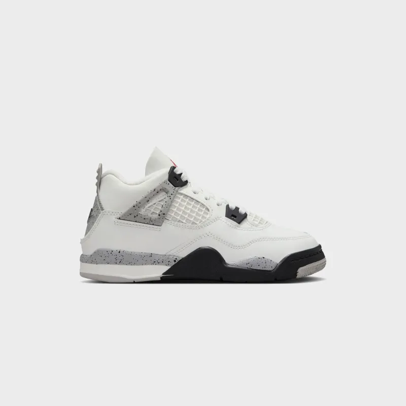 Nike PS Air Jordan 4 Retro - Summit White / Fire Red / Tech Grey / Black sold by Kith
