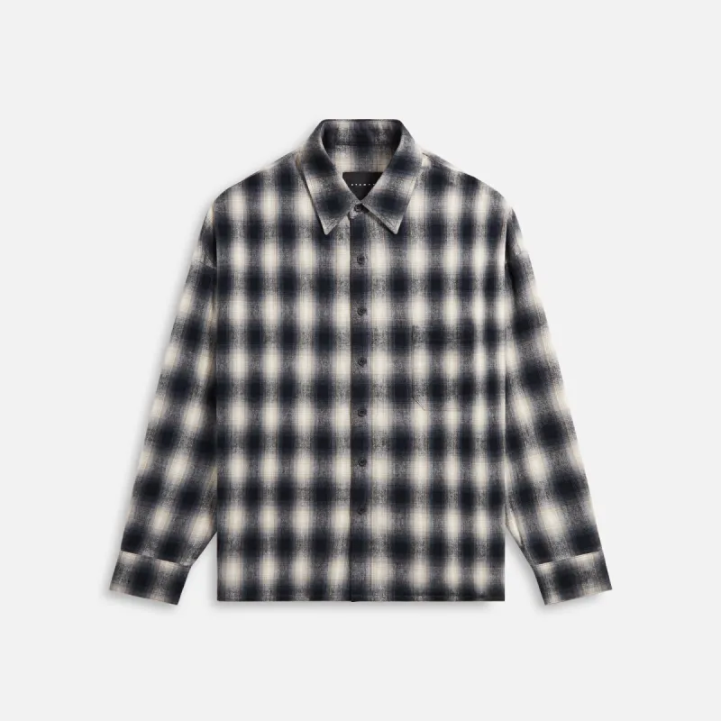 Stampd Oversized Plaid Buttondown - Blue sold by Kith