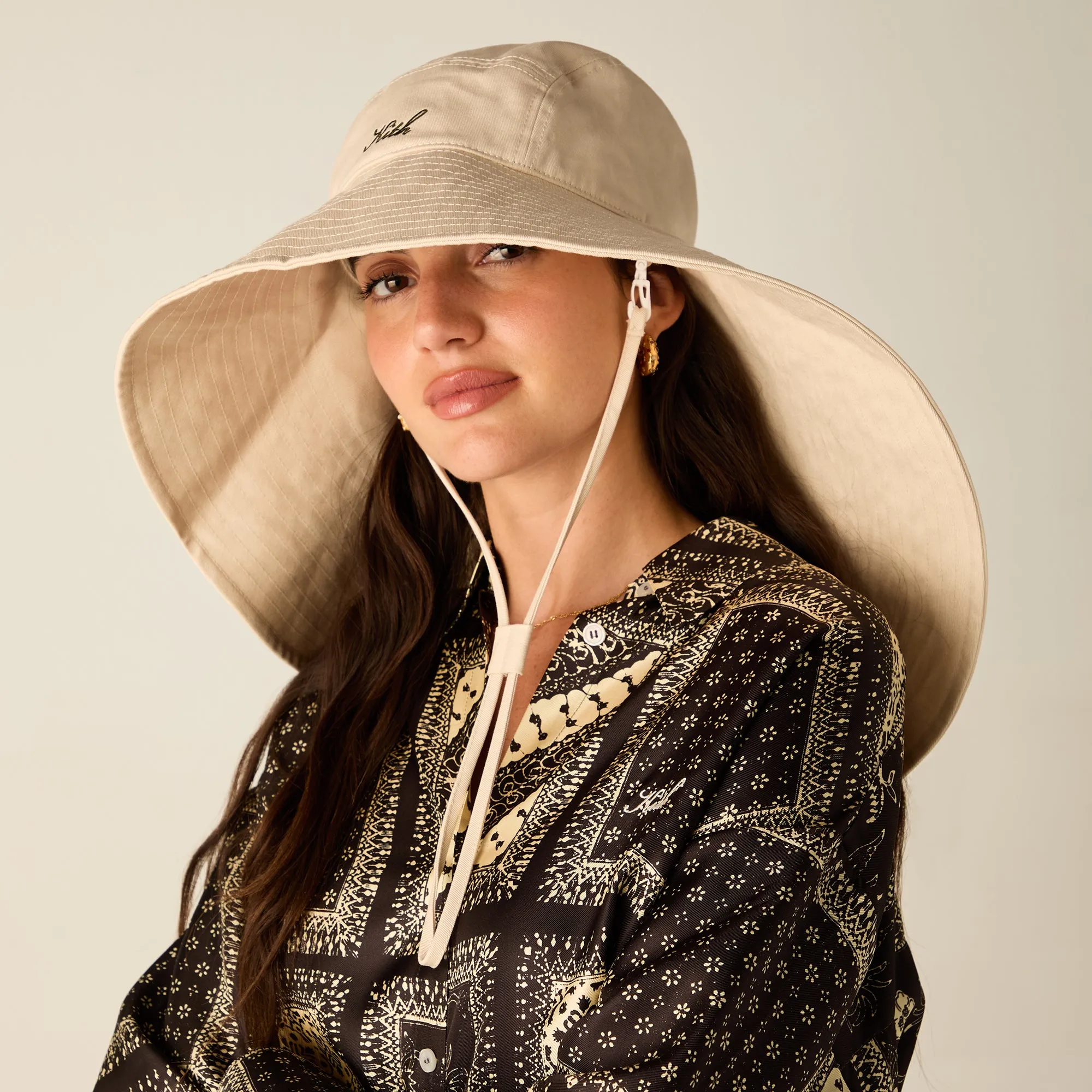 Kith Women Asymmetrical Wide Brim Boonie Hat - Waffle sold by Kith product image thumbnail 2