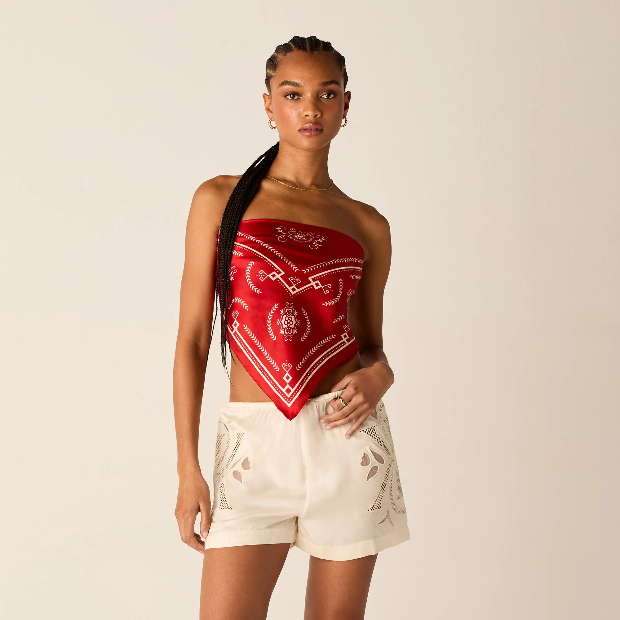 Kith Women Deco Printed Silk Cupro Scarf - Fame sold by Kith product image thumbnail 3