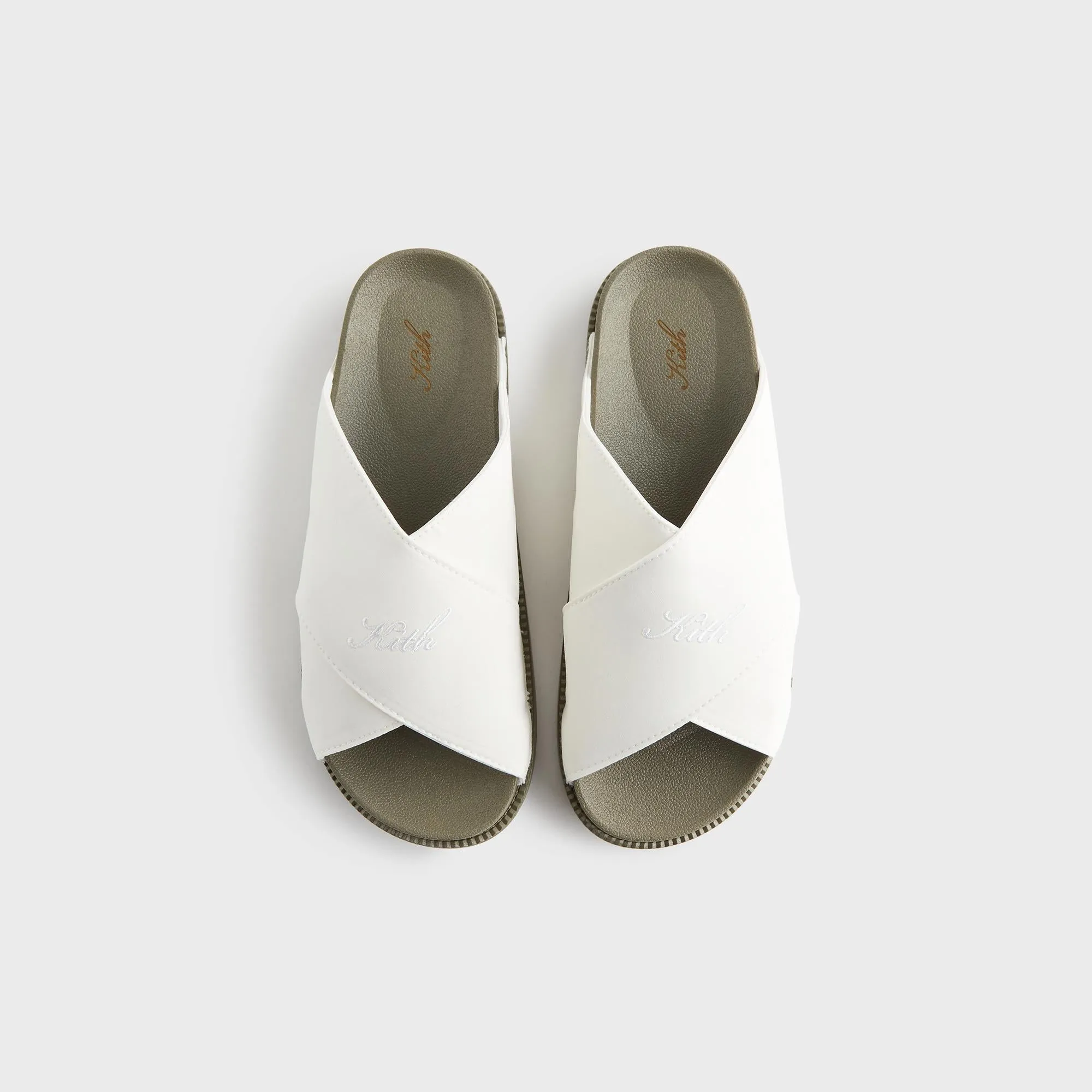 Kith Women Criss Cross Slides - Silk sold by Kith