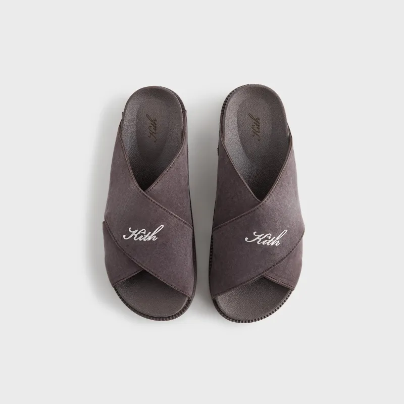 Kith Women Criss Cross Slides - Incognito sold by Kith