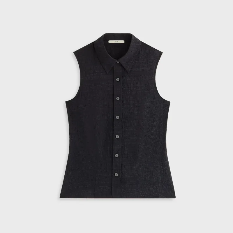Kith Women Aki Backless Button Down Tank - Black sold by Kith