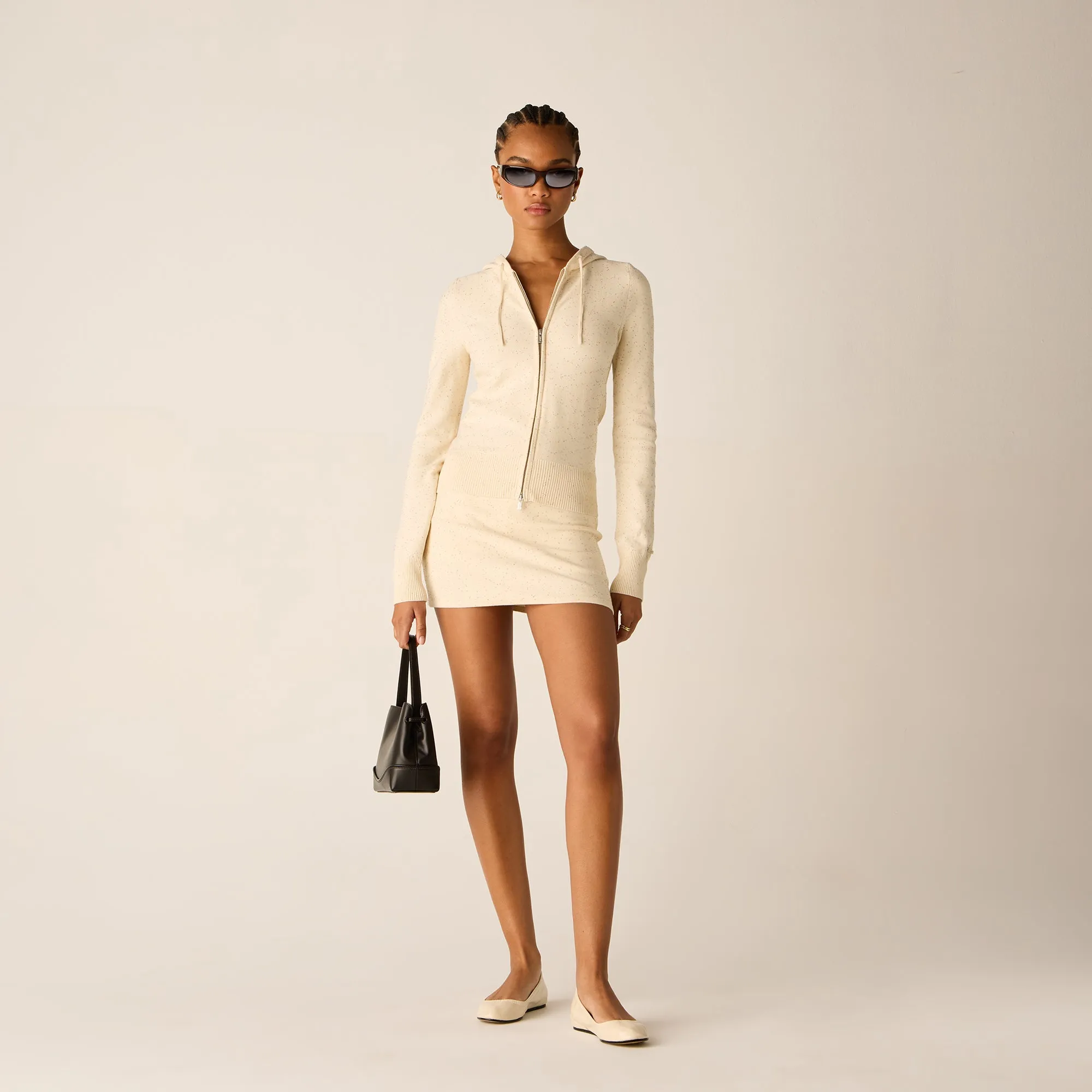 Kith Women Bardot Sequined Mini Skort - Sandrift sold by Kith product image thumbnail 3