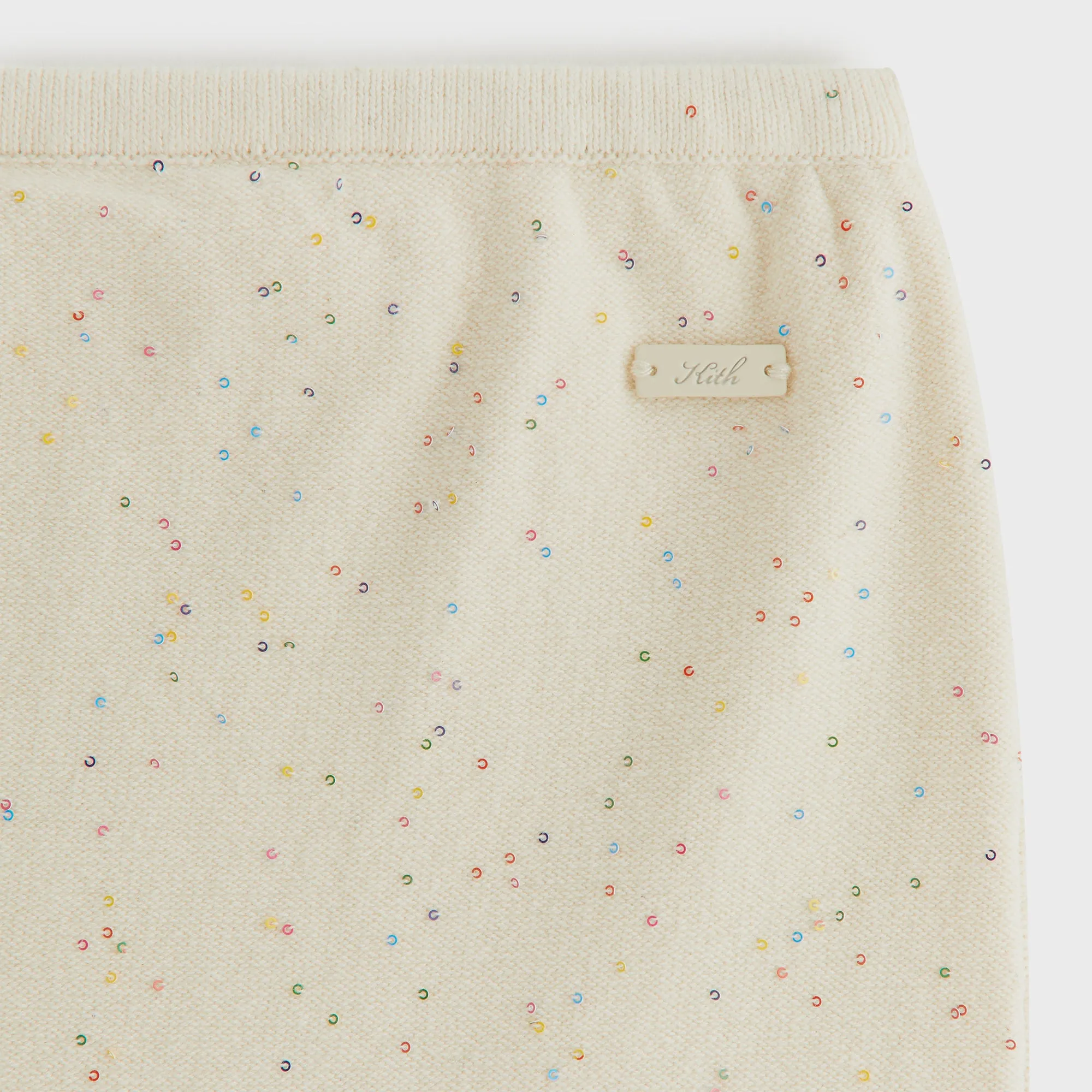 Kith Women Bardot Sequined Mini Skort - Sandrift sold by Kith product image thumbnail 5