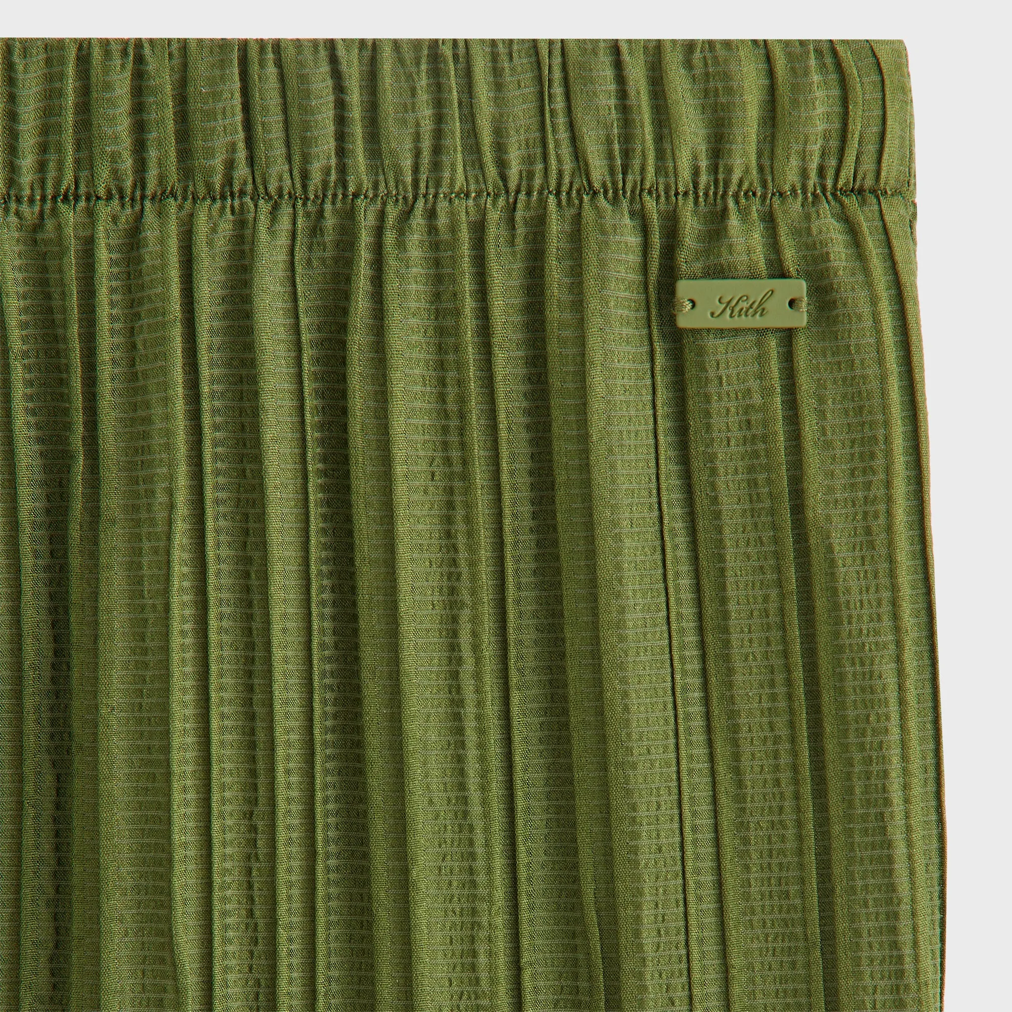 Kith Women Kavi II Plisse Drawstring Pant - Kelp sold by Kith product image thumbnail 5
