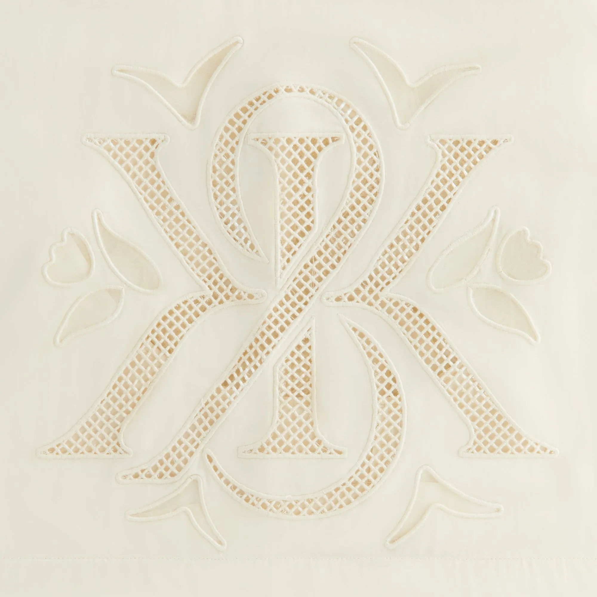 Kith Women Thea II Broderie Crest Short - Waffle sold by Kith product image thumbnail 5