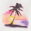 Kith Women Sunset Palm Mulberry Vintage Tee - White sold by Kith