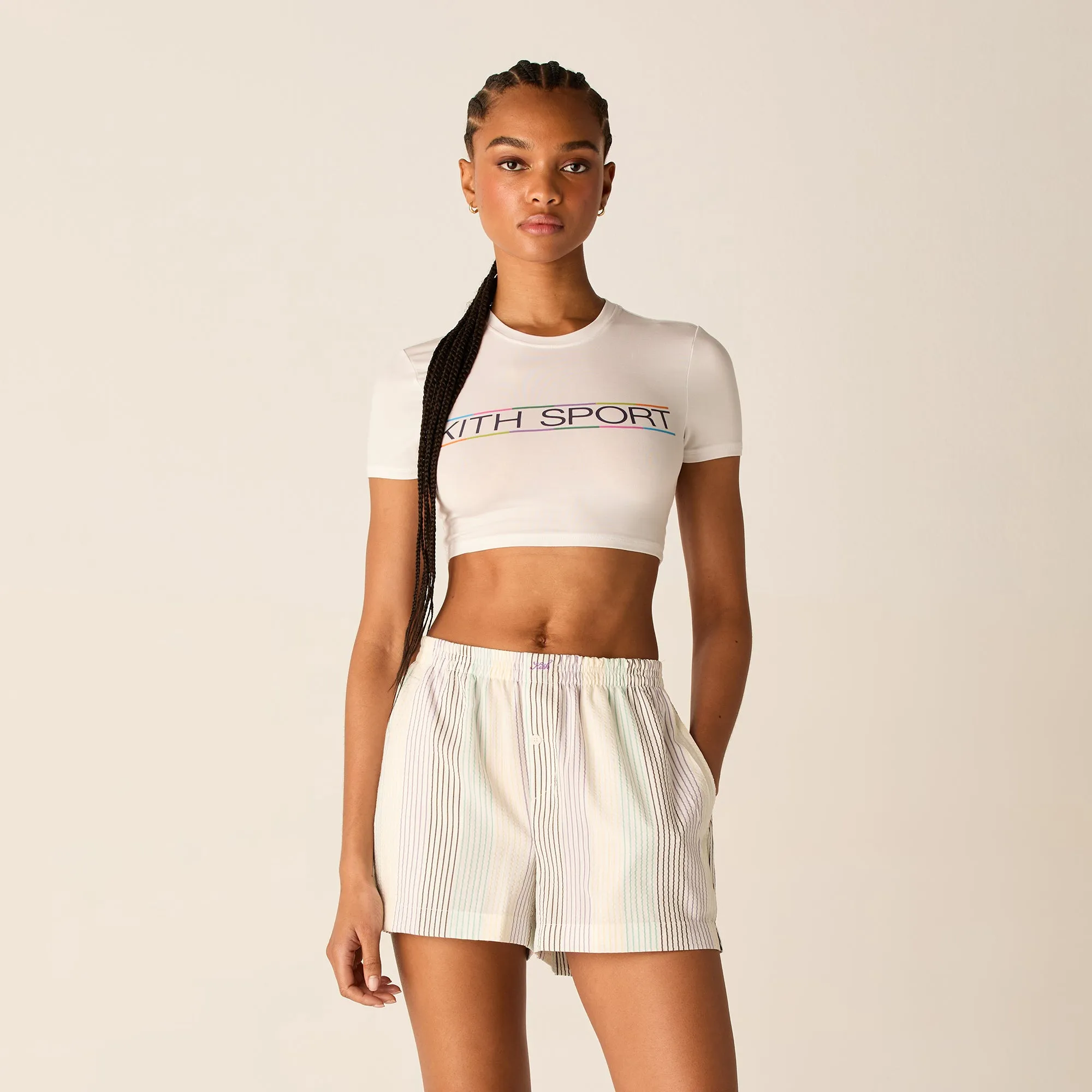 Kith Women Misha Multi Sport Logo Tee - White sold by Kith product image thumbnail 2