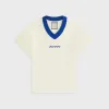 Kith Women Nicci Mesh Football Jersey - Sandrift sold by Kith