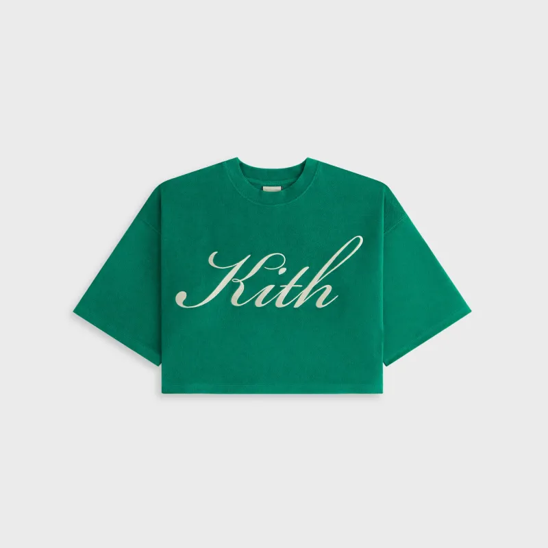 Kith Women Min Towel Terry Cropped Tee - Newt sold by Kith