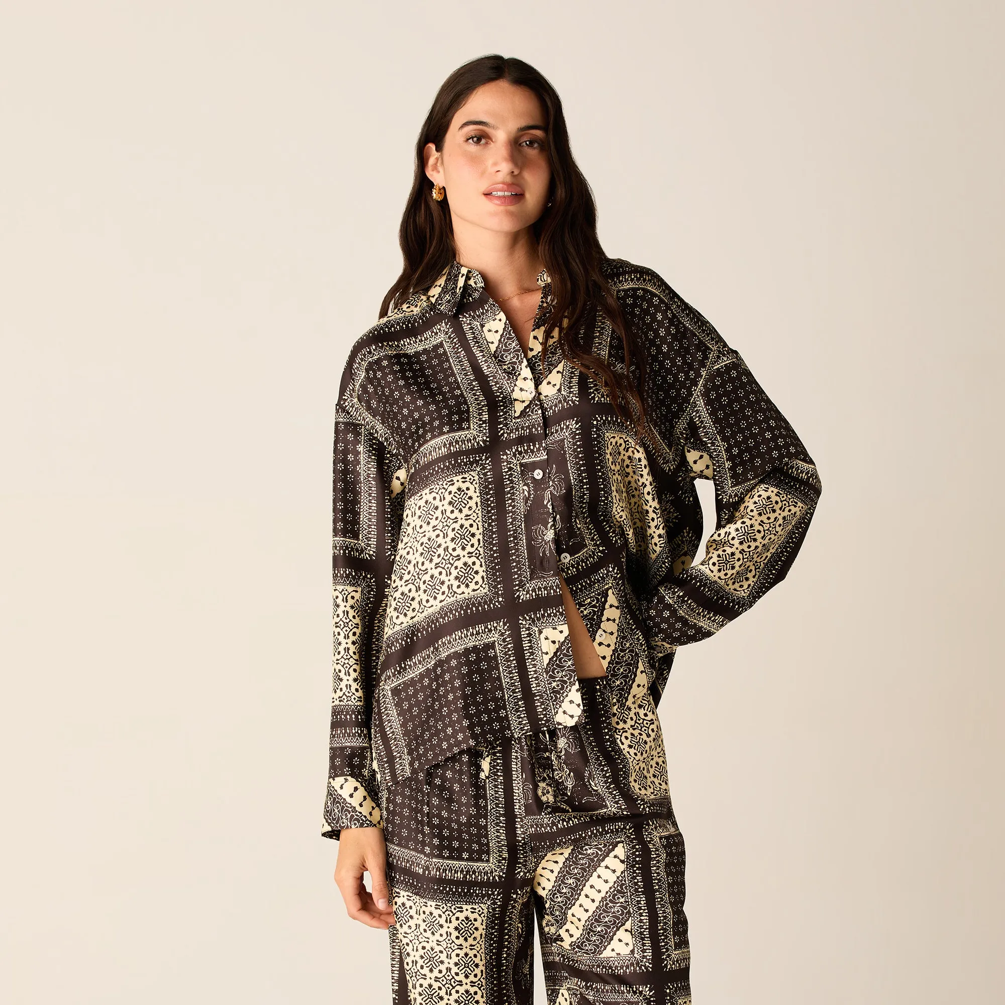 Kith Women Siena Batik Block Print Shirt - Incognito sold by Kith product image thumbnail 2