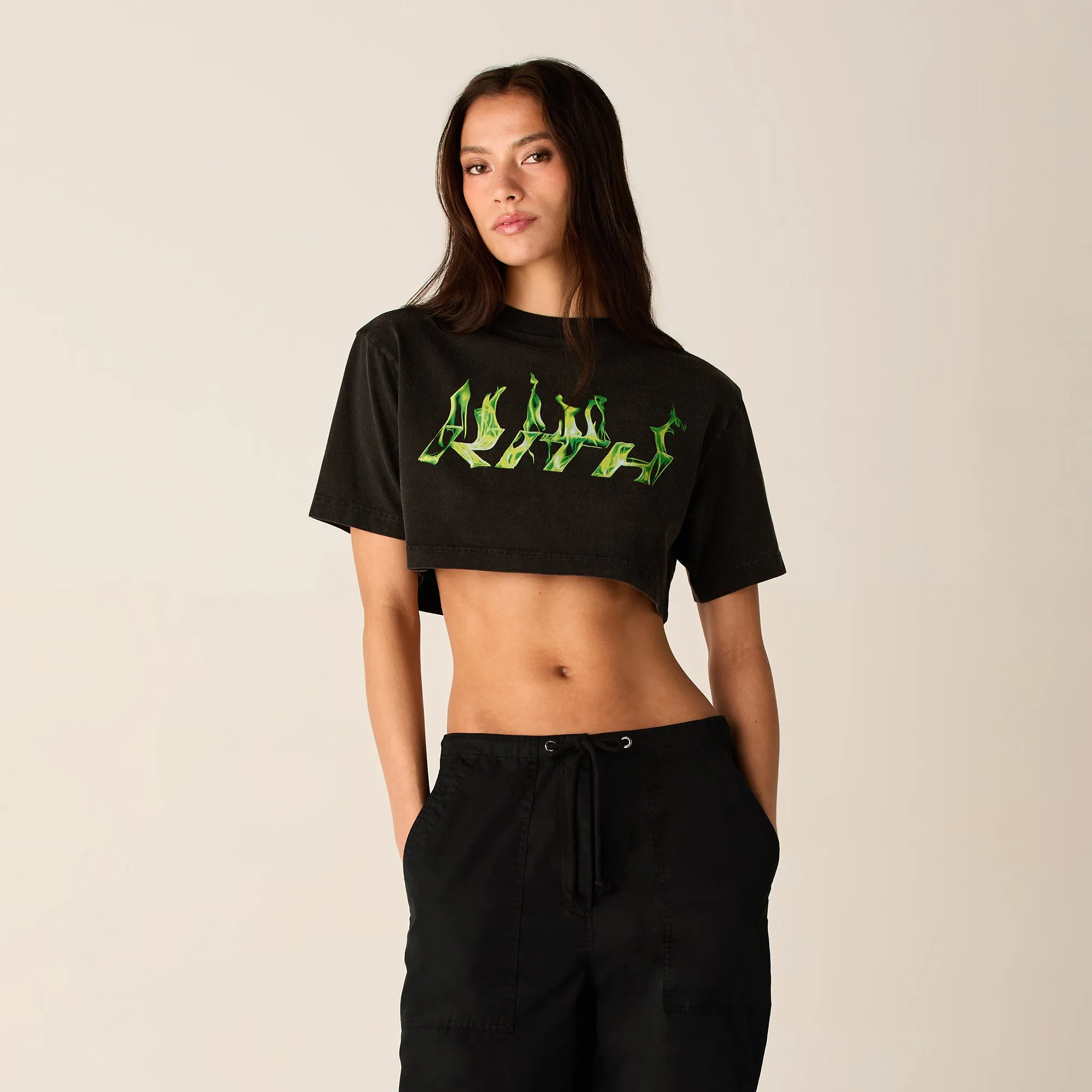 Kith Women Fei Flame Short Sleeve Tee - Black sold by Kith product image thumbnail 2