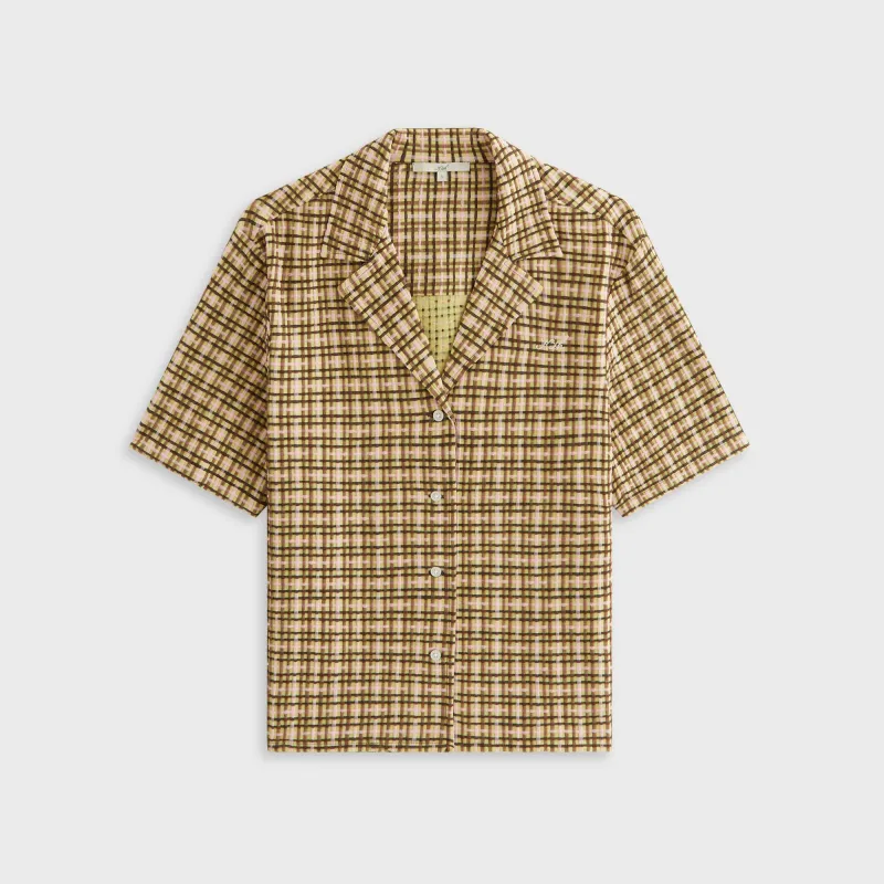 Kith Women Elena II Bubble Check Shirt - Protea sold by Kith