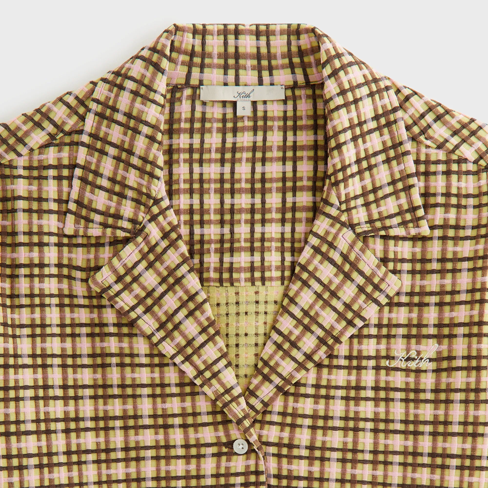 Kith Women Elena II Bubble Check Shirt - Protea sold by Kith product image thumbnail 5