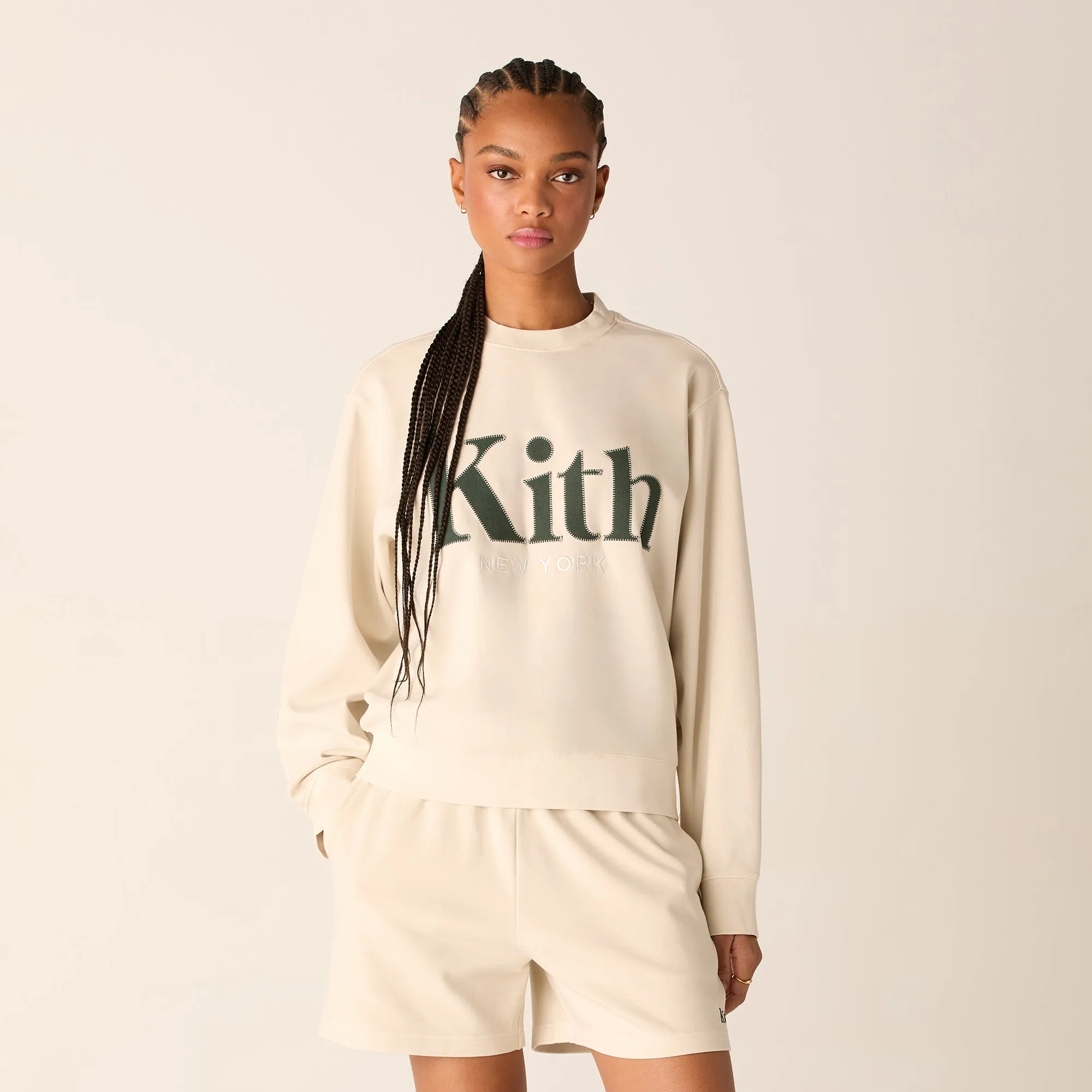 Kith Women Asher New York Crewneck - Veil sold by Kith product image thumbnail 2