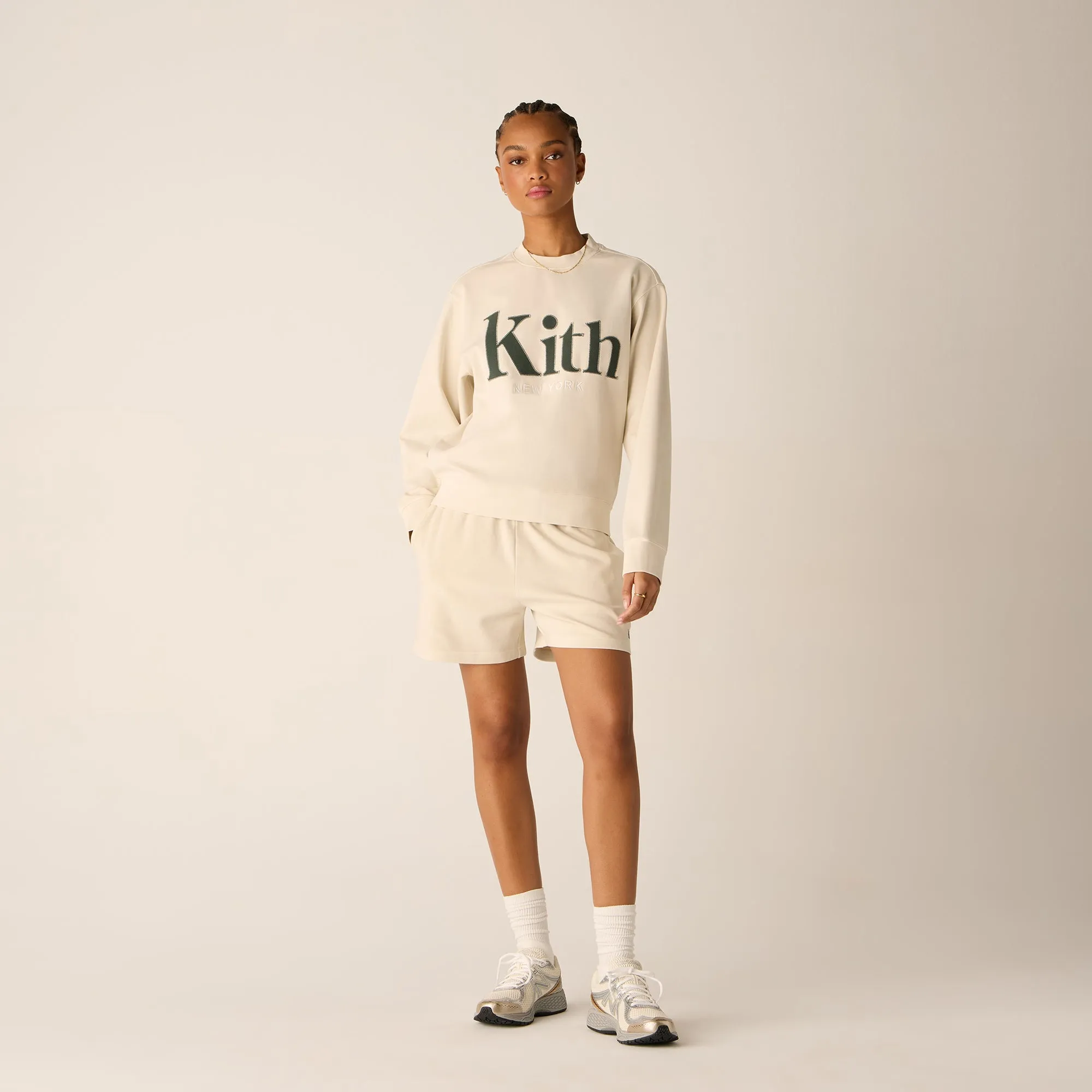 Kith Women Asher New York Crewneck - Veil sold by Kith product image thumbnail 3