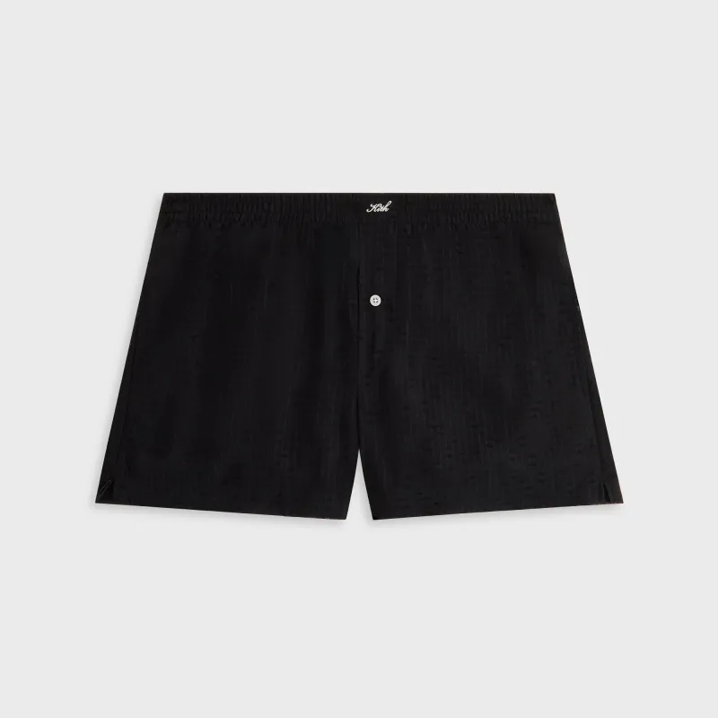 Kith Women Ida II Clipped Jacquard Boxer Short - Black sold by Kith