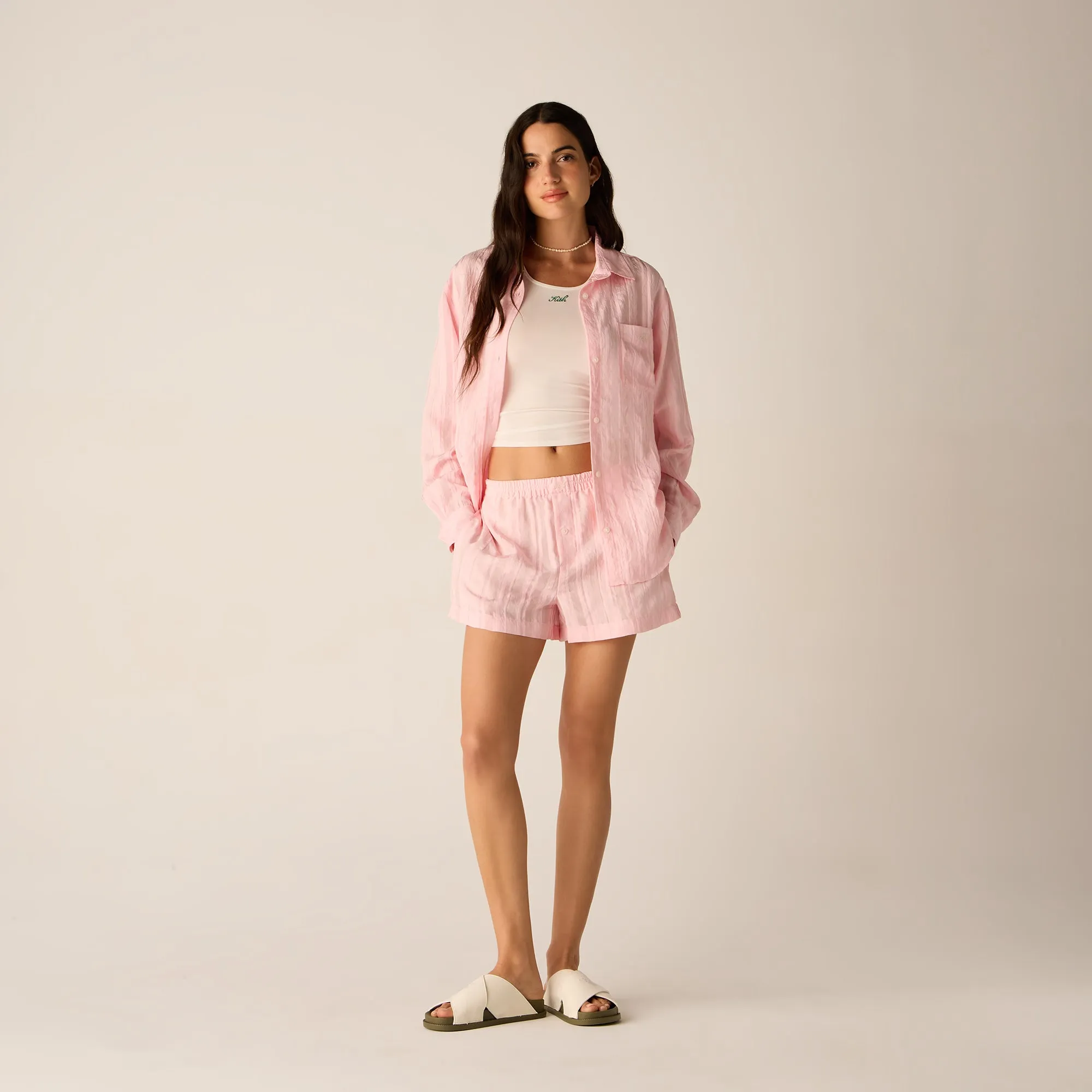 Kith Women Ida II Sheer Stripe Boxer Short - Abelia sold by Kith product image thumbnail 3