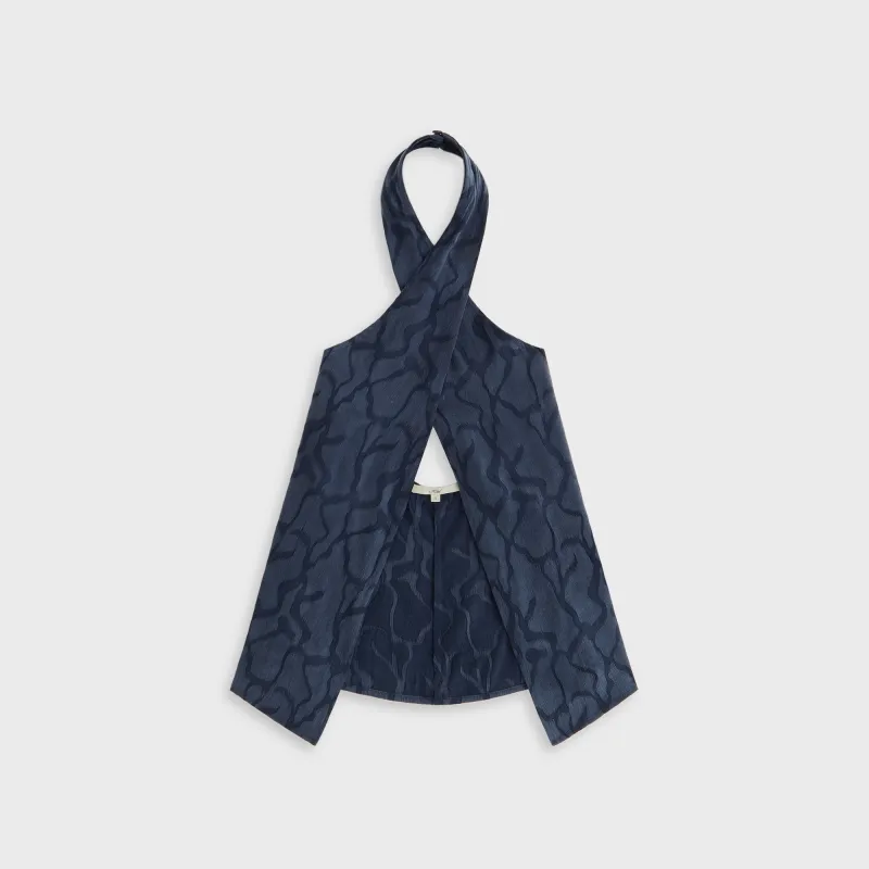 Kith Women Mika Wavy Jacquard Wrap Halter - Nocturnal sold by Kith