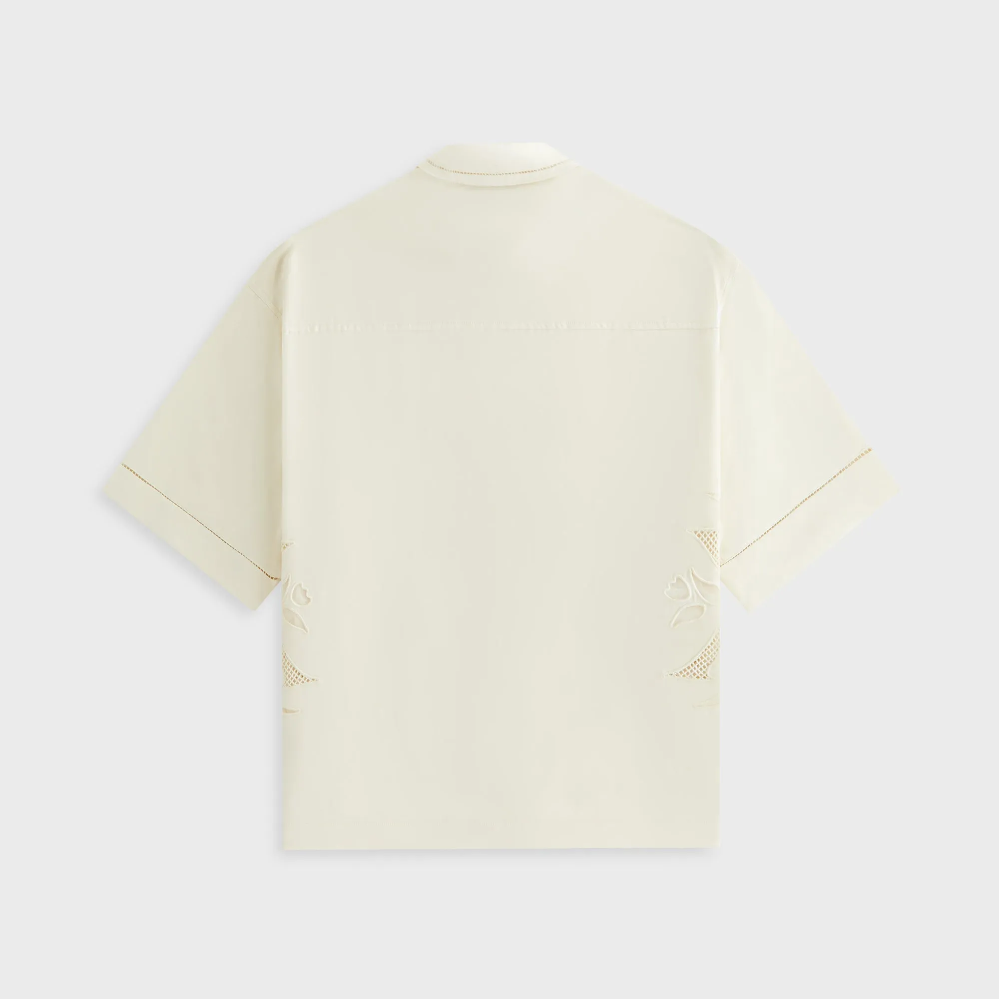 Kith Women Mari Broderie Crest Shirt - Waffle sold by Kith product image thumbnail 5