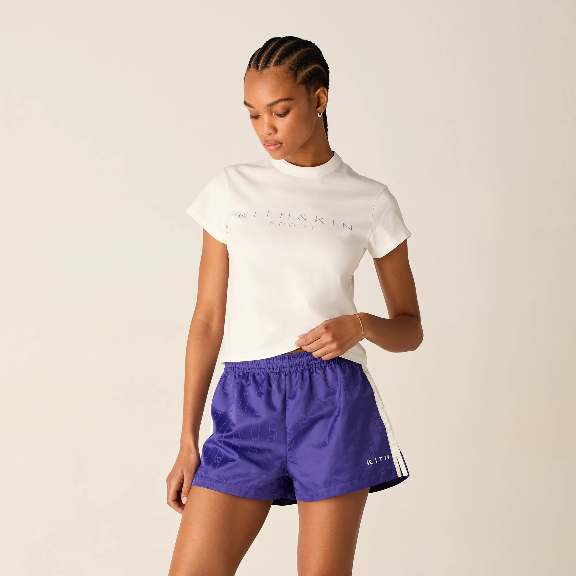 Kith Women Mulberry Vintage Kith & Kin Sport Tee - White sold by Kith product image thumbnail 2
