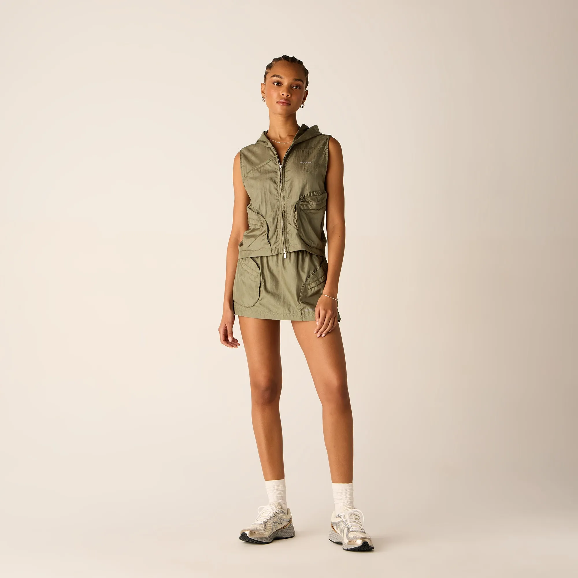Kith Women Verena Sporty Hoodie Vest - Bay Breeze sold by Kith product image thumbnail 3