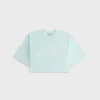 Kith Women Min Towel Terry Cropped Tee - Helium sold by Kith