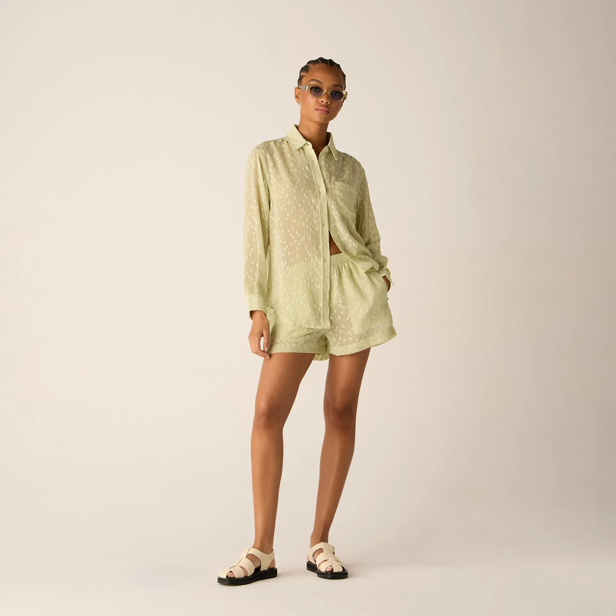 Kith Women Ida II Clipped Jacquard Boxer Short - Vera sold by Kith product image thumbnail 3