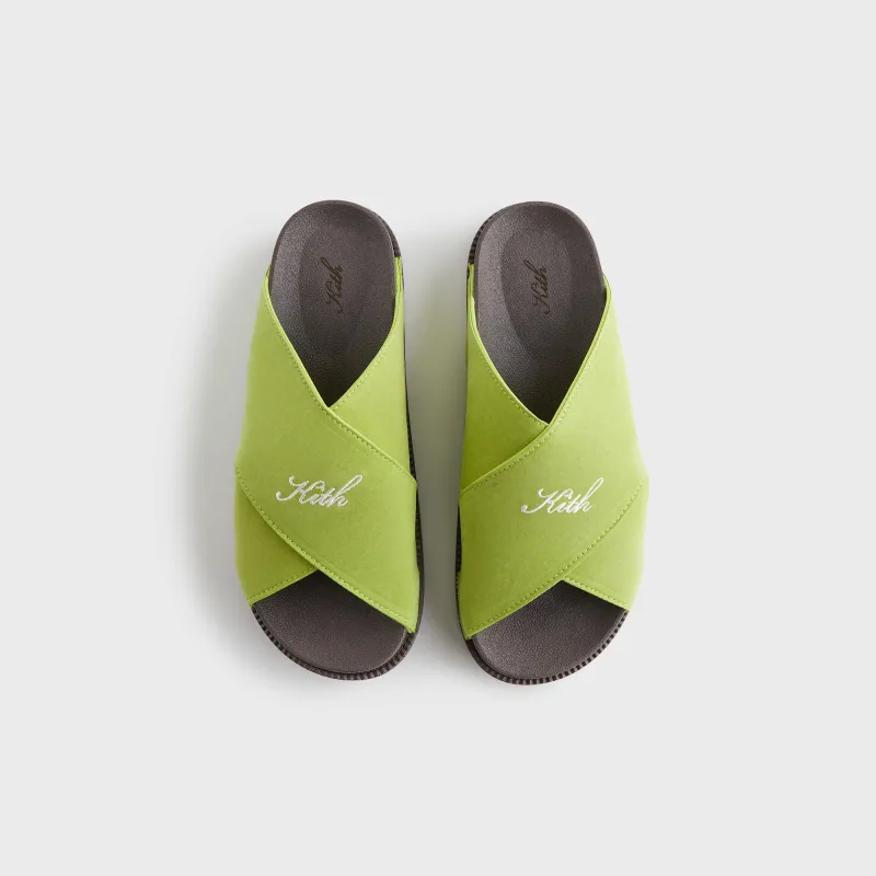 Kith Women Criss Cross Slides - Pistachio sold by Kith