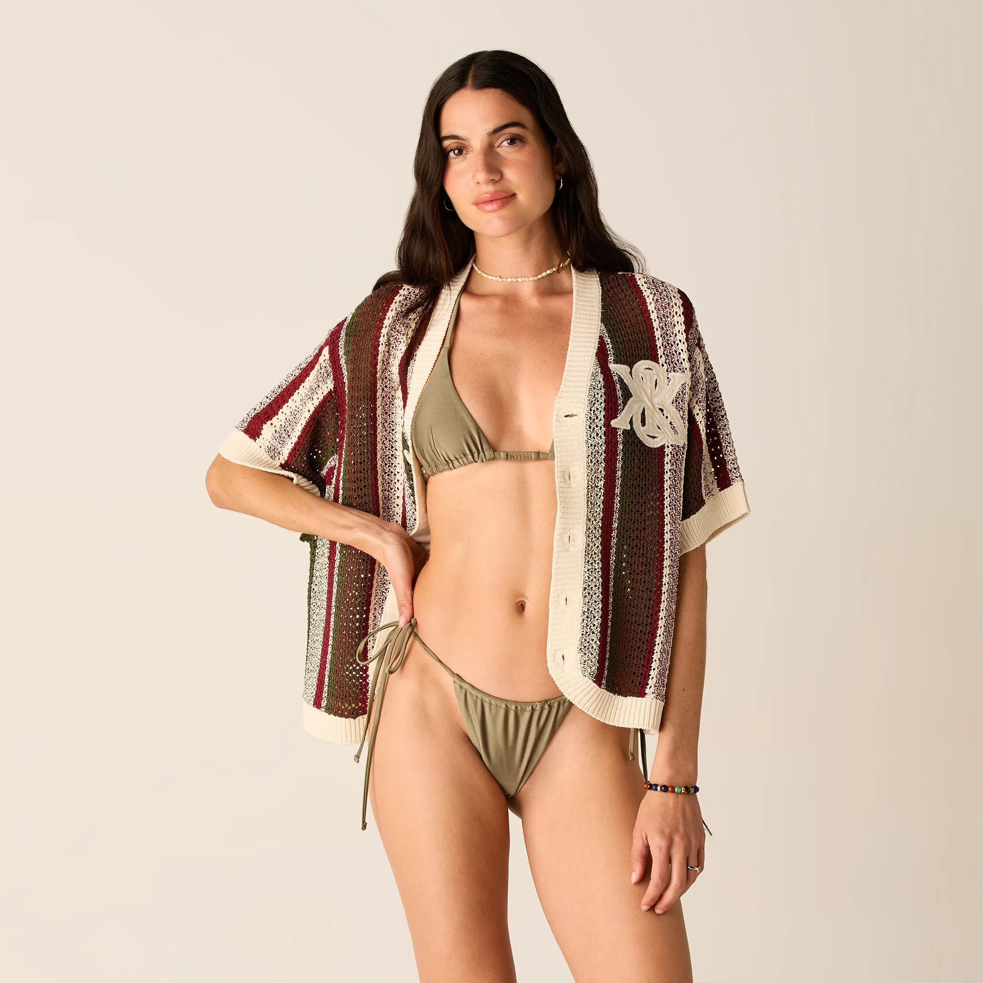 Kith Women Robyn Crochet Baseball Jersey - Rhone sold by Kith product image thumbnail 2