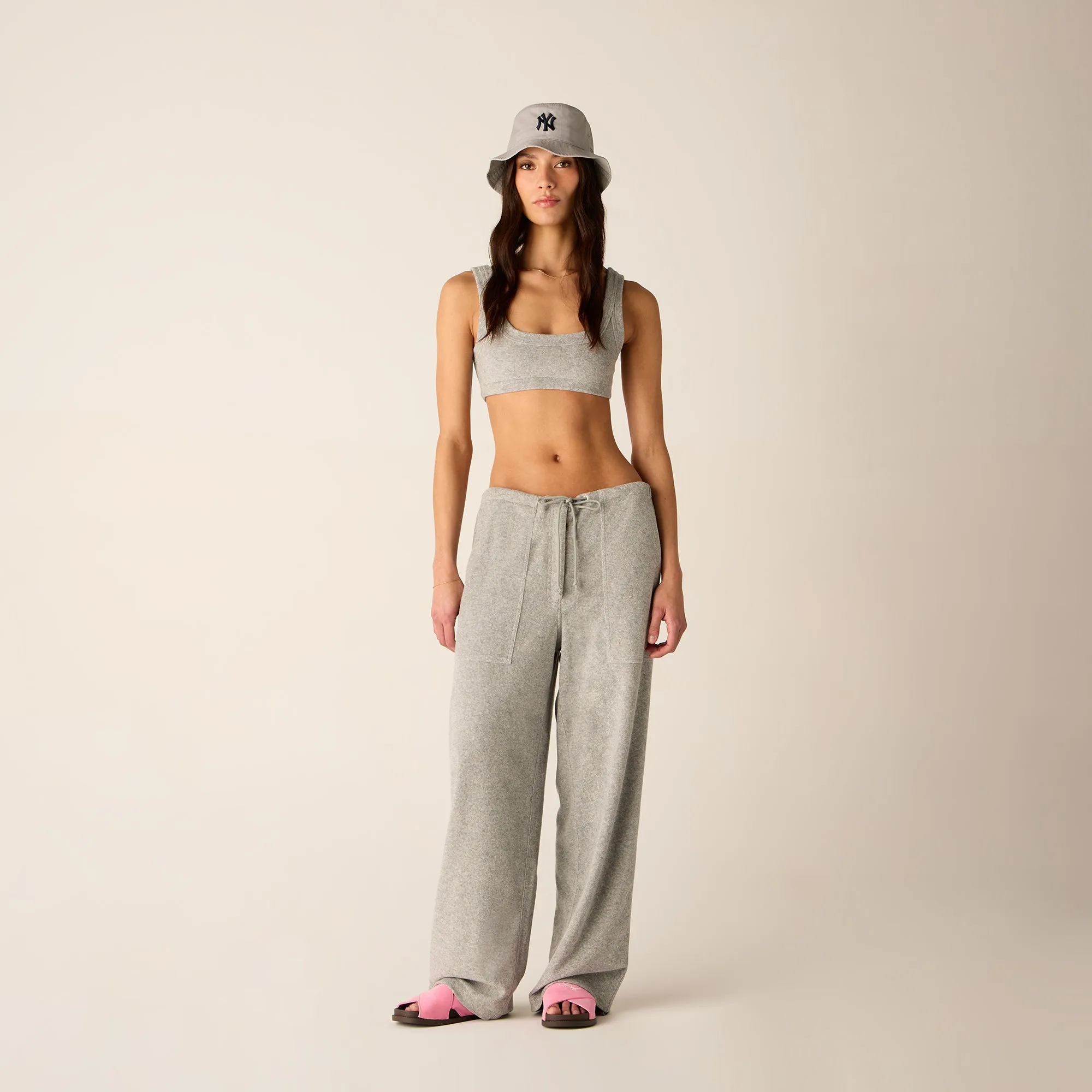 Kith Women Elle II U-Neck Towel Terry Bra - Medium Heather Grey sold by Kith product image thumbnail 3