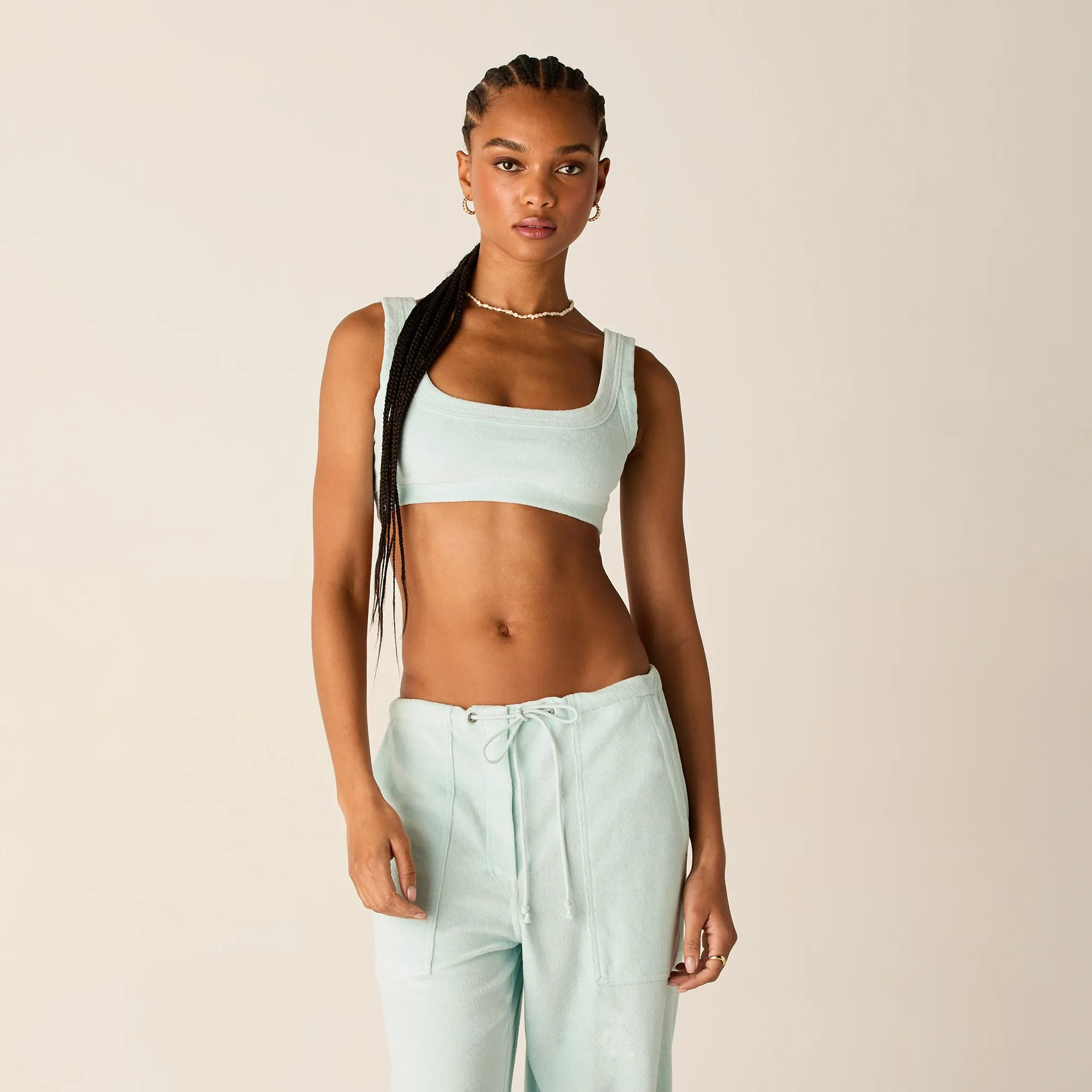 Kith Women Elle II U-Neck Towel Terry Bra - Helium sold by Kith product image thumbnail 2