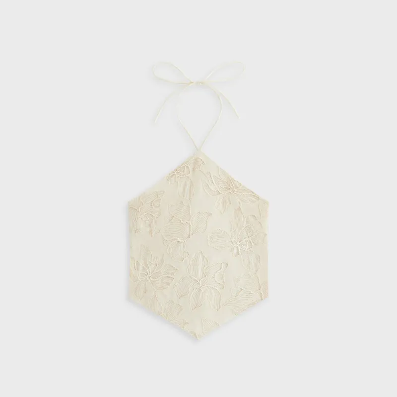 Kith Women Kumi Floral Embroidered Halter - Sandrift sold by Kith