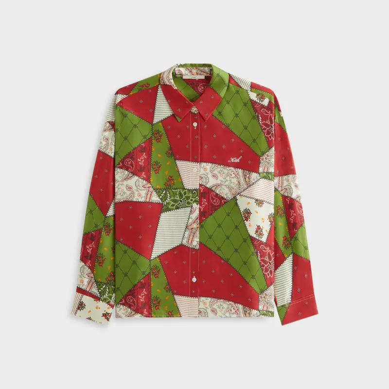 Kith Women Siena Patchwork Print Shirt - Kyoho sold by Kith