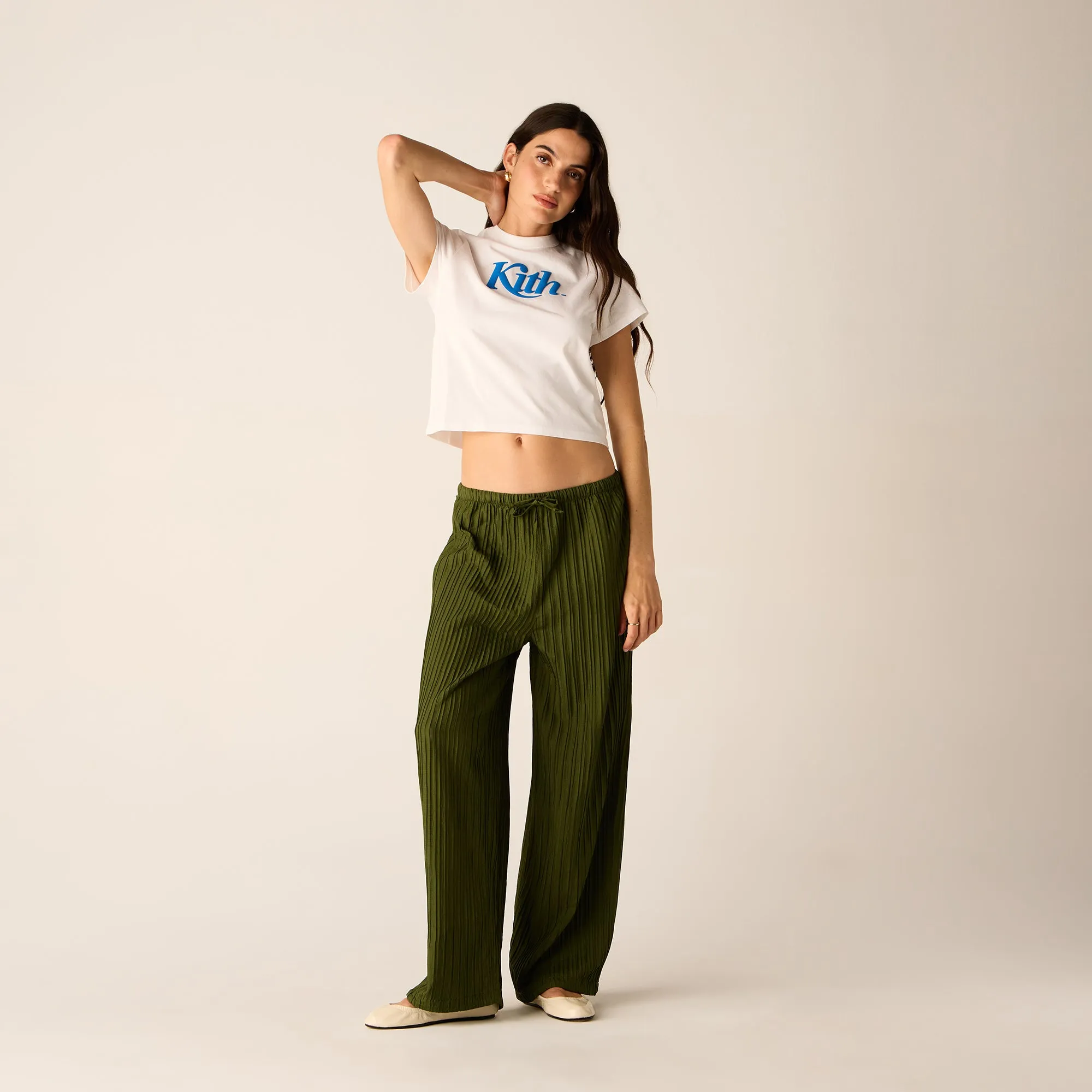 Kith Women Swash Logo Mulberry Vintage Tee - White sold by Kith product image thumbnail 3