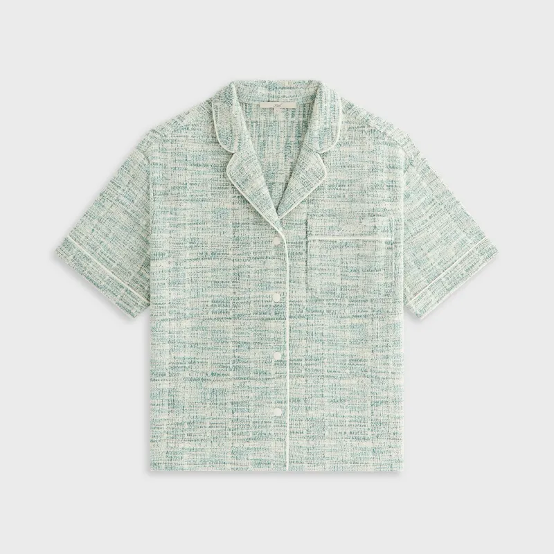 Kith Women Tweed Camp Shirt - Mykonos sold by Kith