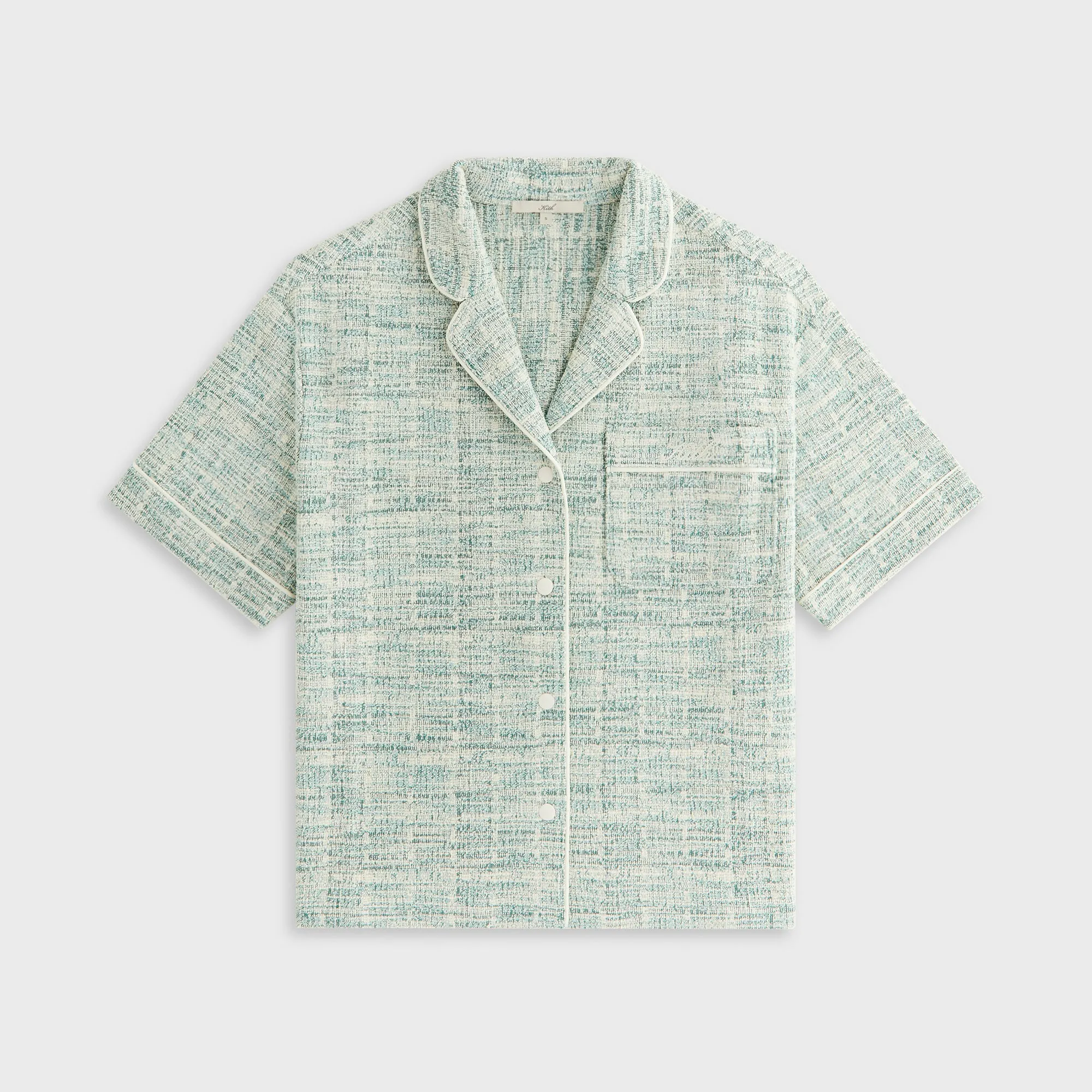 Kith Women Tweed Camp Shirt - Mykonos sold by Kith