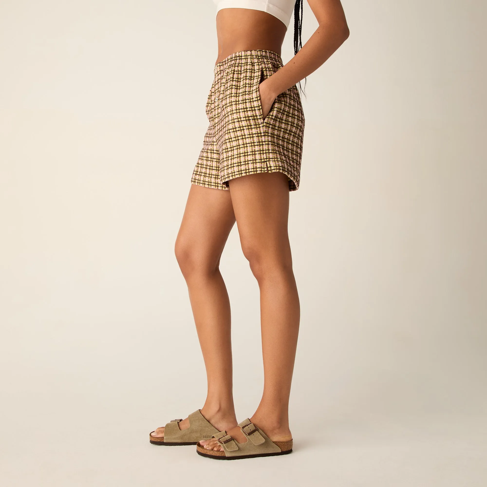 Kith Women Ida II Bubble Check Boxer Short - Protea sold by Kith product image thumbnail 2