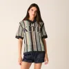 Kith Women Spencer II Crochet Jersey - Mykonos sold by Kith