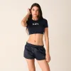 Kith Women Misha Super Crop Tee - Nocturnal sold by Kith