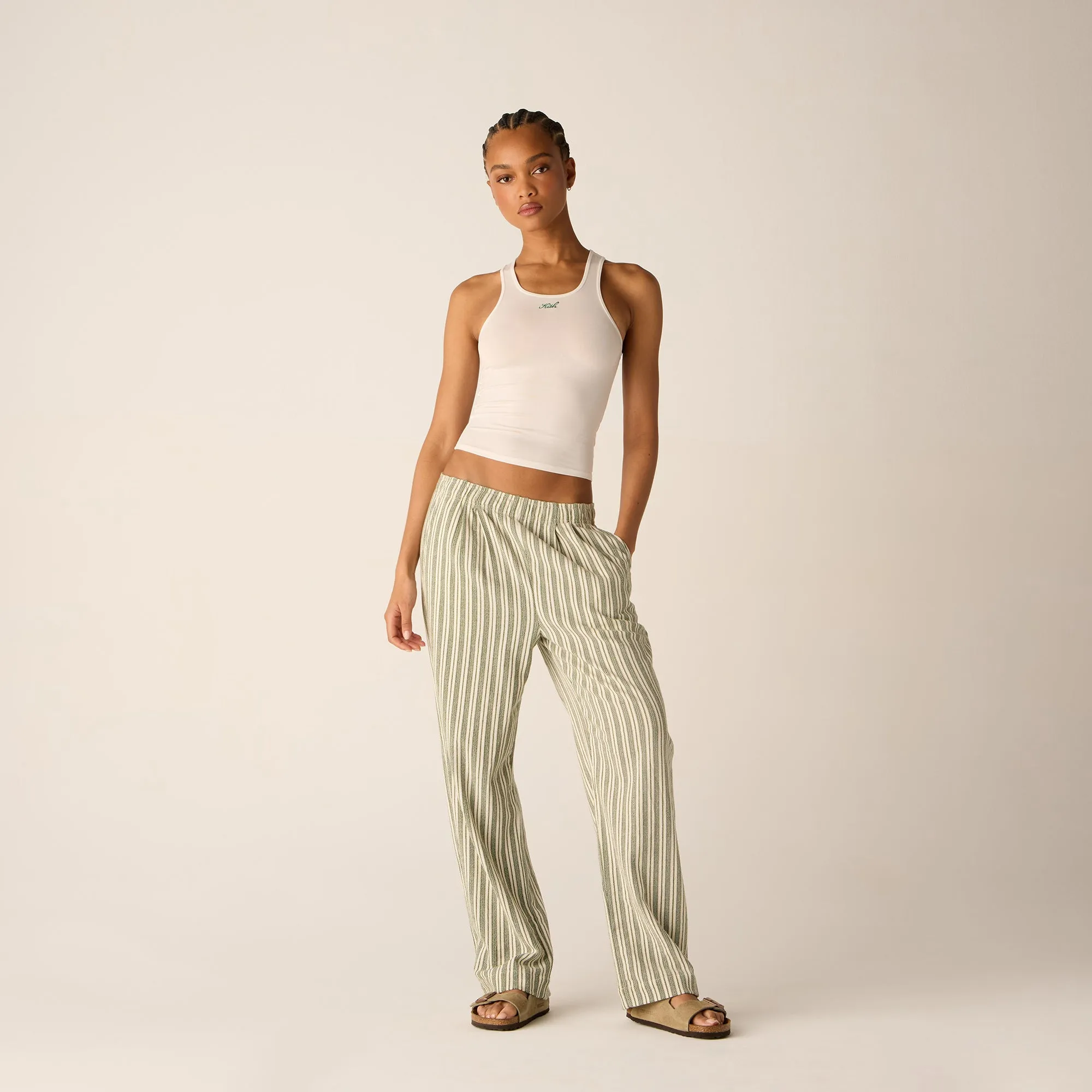 Kith Women Miles II Dobby Stripe Pants - Turf sold by Kith product image thumbnail 3