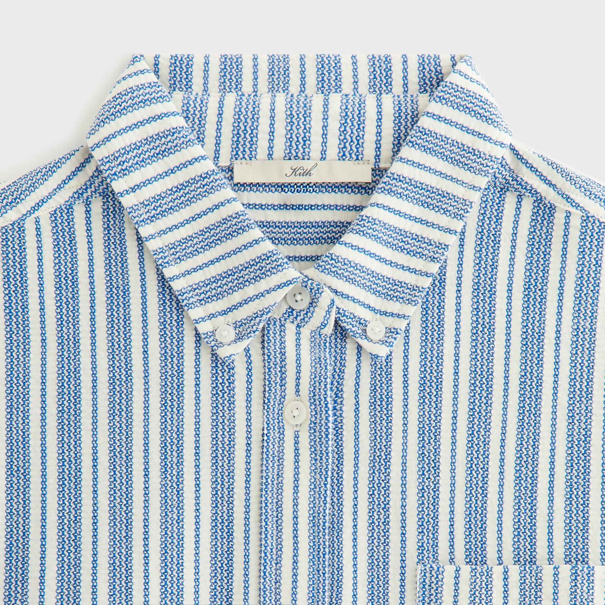 Kith Women Ora II Dobby Stripe Shirt - Royal sold by Kith product image thumbnail 5