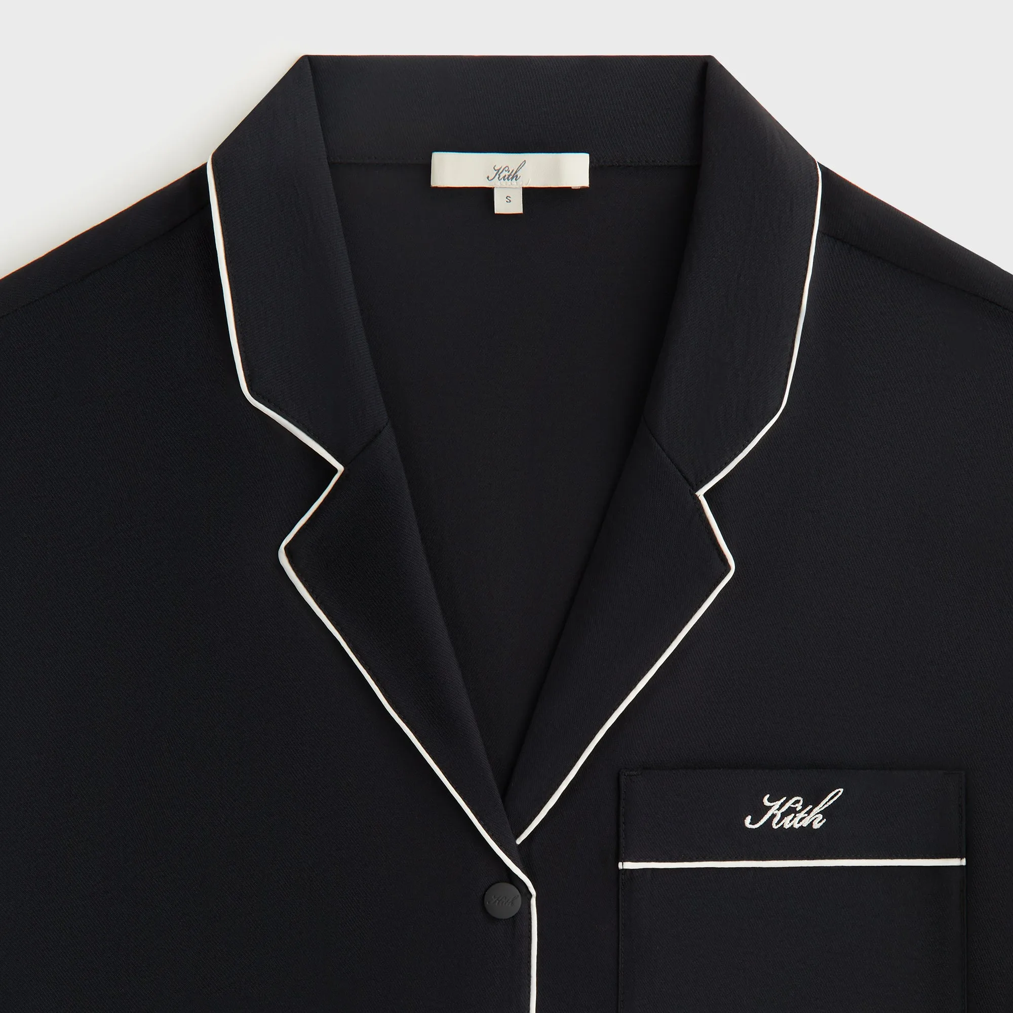 Kith Women Elena Snap Front Shirt - Black sold by Kith product image thumbnail 5