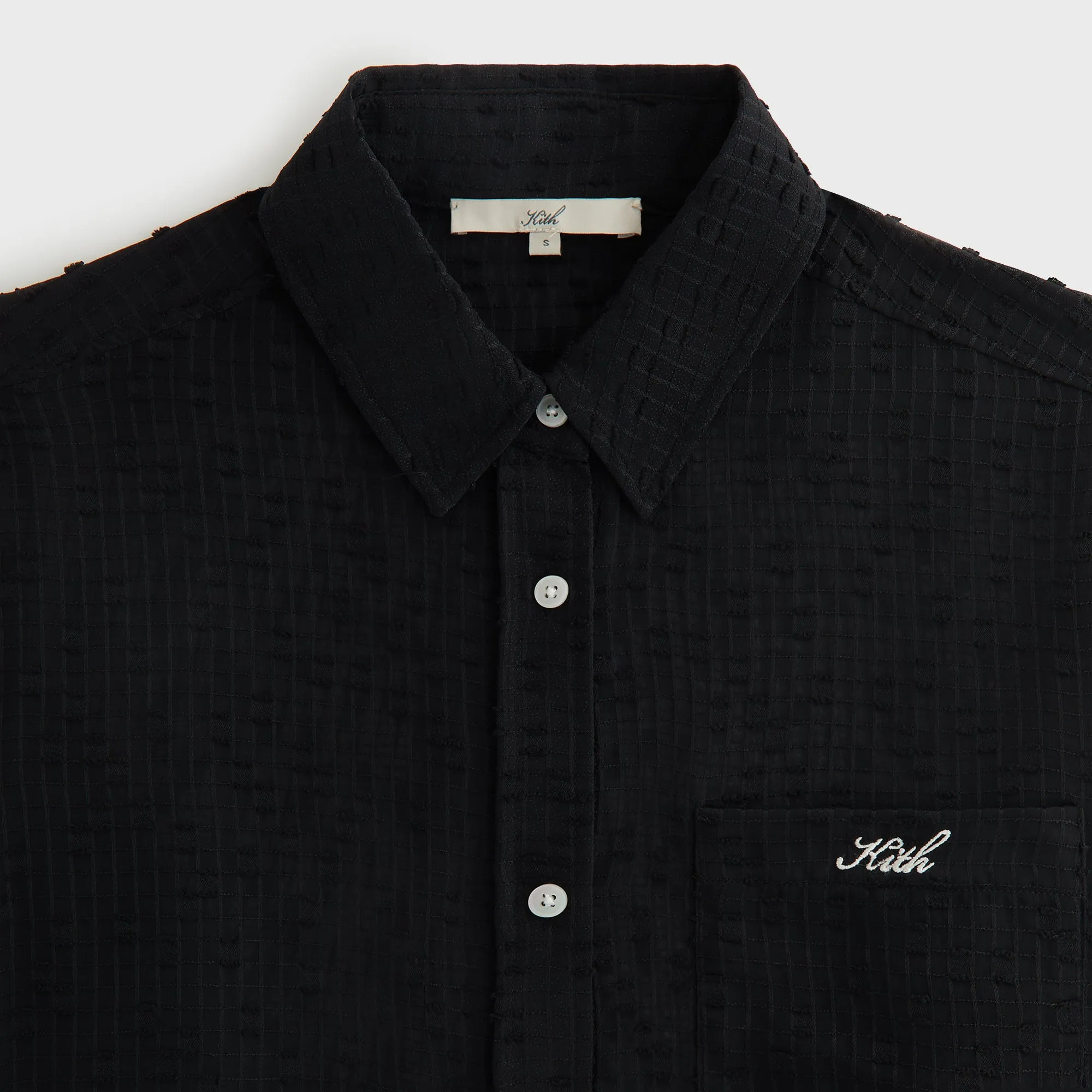 Kith Women Ora II Clipped Jacquard Shirt - Black sold by Kith product image thumbnail 5