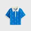 Kith Women Taylen Pique Logo Knit Polo - Royal sold by Kith