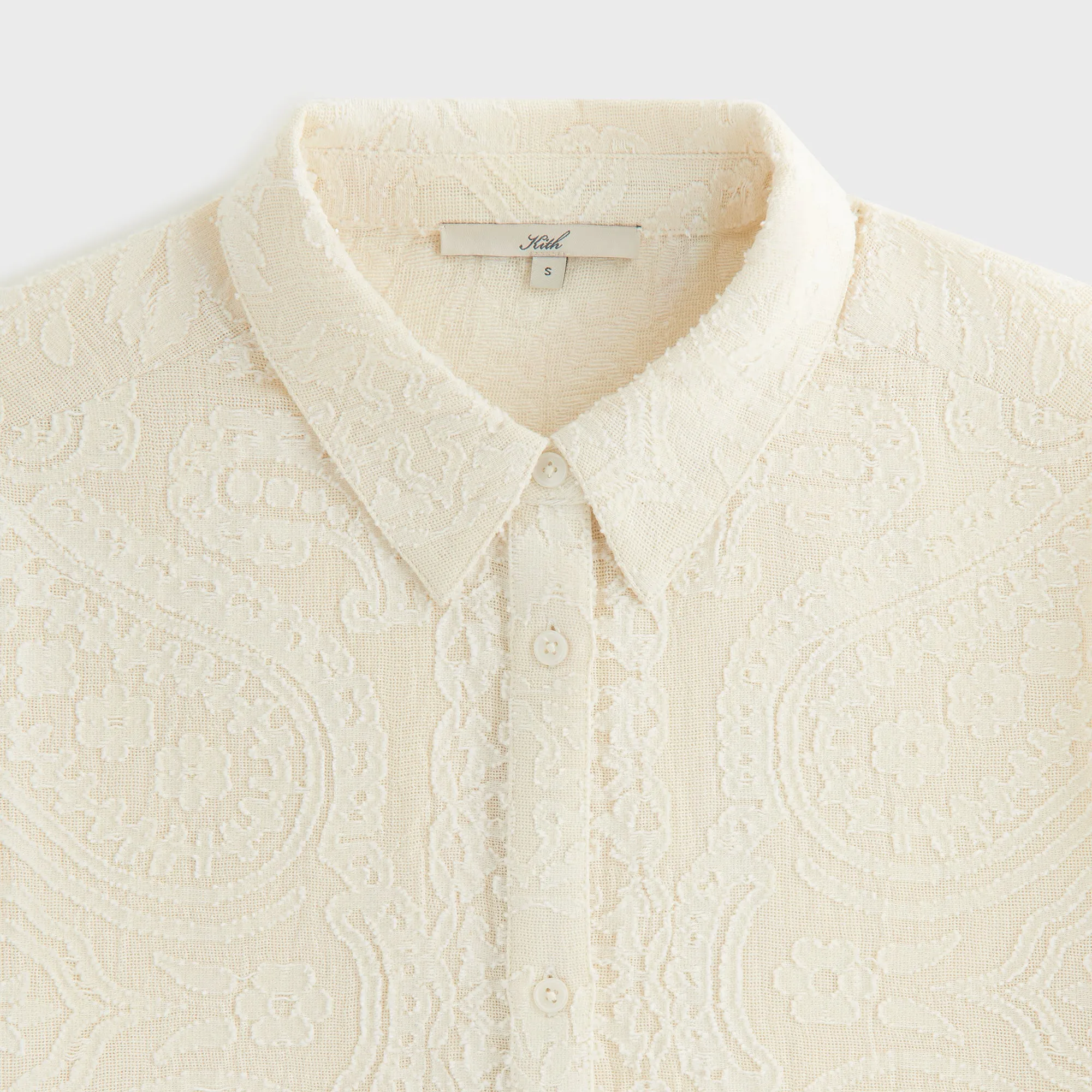 Kith Women Mari Paisley Gauze Shirt - Waffle sold by Kith product image thumbnail 4