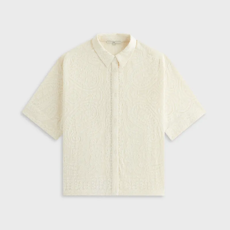 Kith Women Mari Paisley Gauze Shirt - Waffle sold by Kith